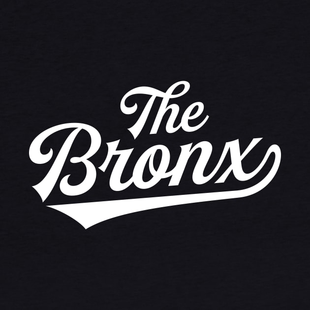 New York 'The Bronx' Pinstripe Baseball Script Fan T-Shirt by CC0hort